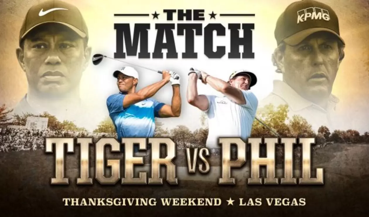 Tiger Woods vs Phil Mickelson, cartel oficial