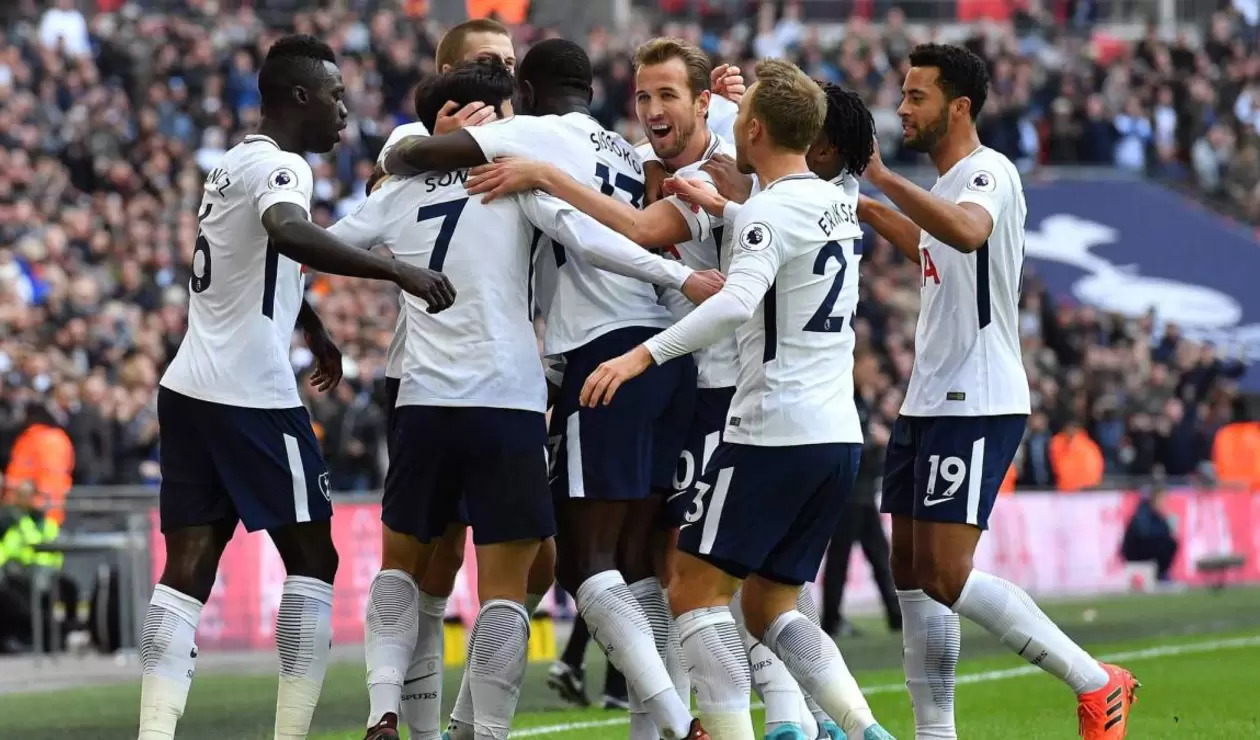 Tottenham Hotspur, celebrando un gol