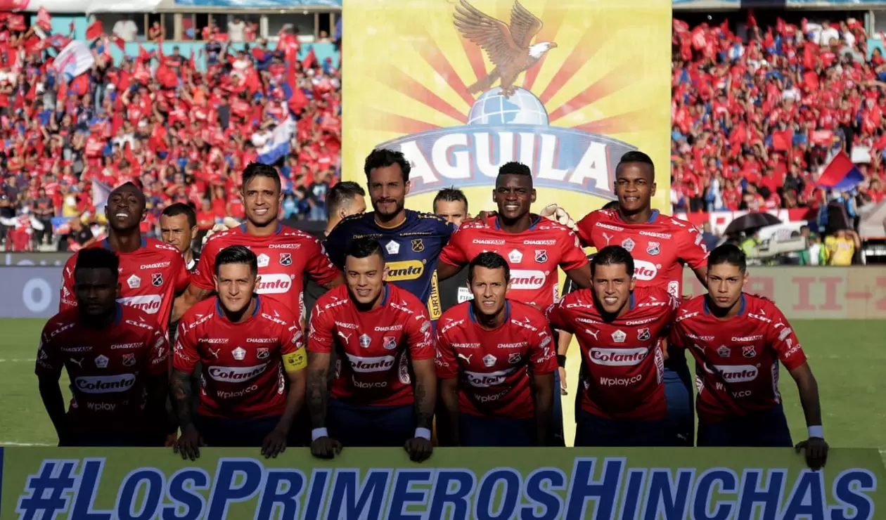 Formación del Independiente Medellín antes de la finalísima ante el Junior