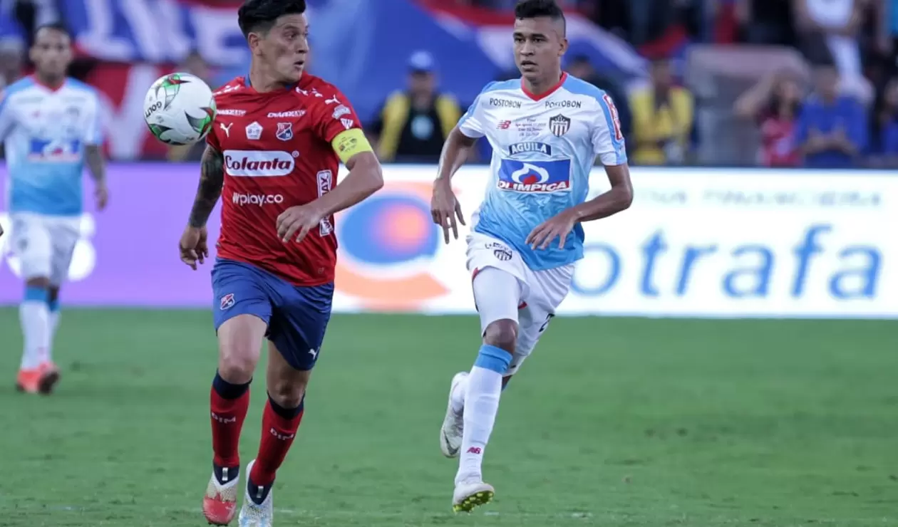 Germán Cano, un hombre incisivo para el Medellín en la final ante Junior