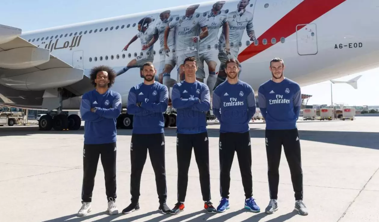 Avión Emirates del Real Madrid