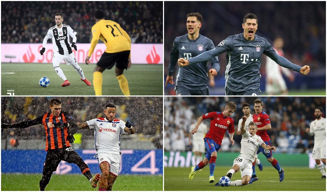 Juventus, Bayern, Lyon y Real Madrid - Champions League 2018