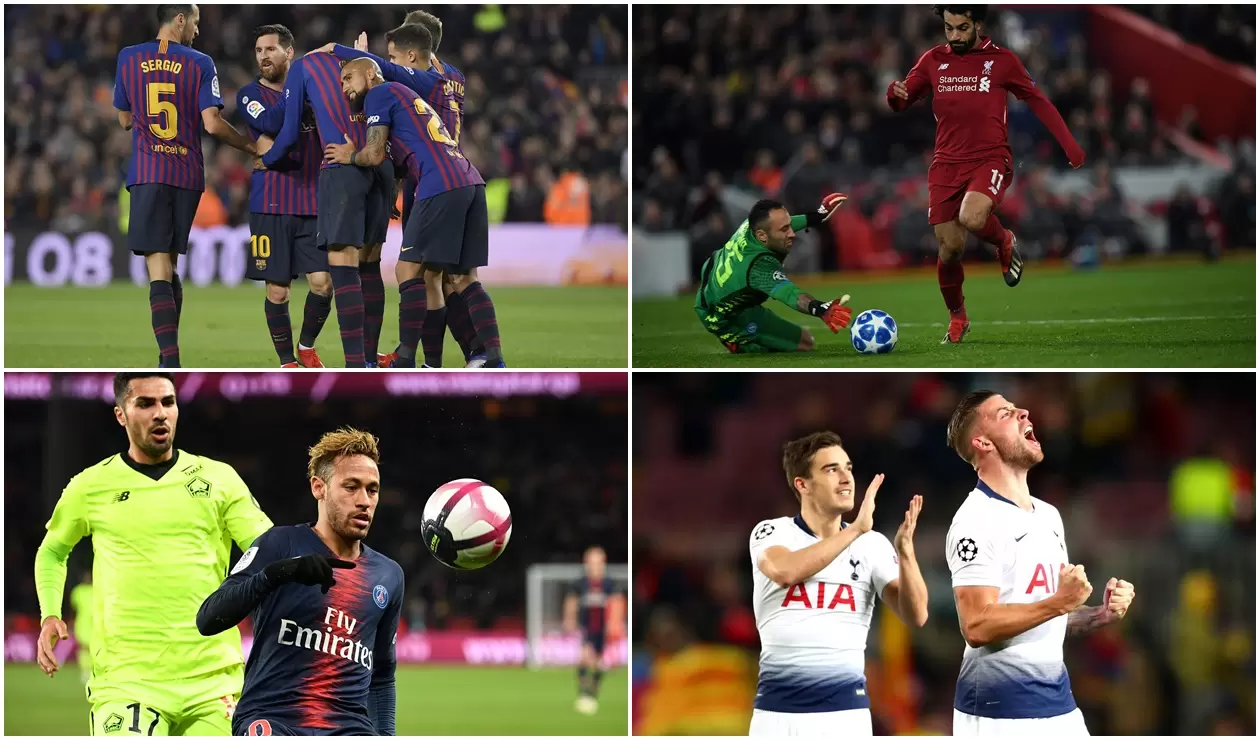 Barcelona, Liverpool, PSG y Tottenham * Champions League 2018-2019