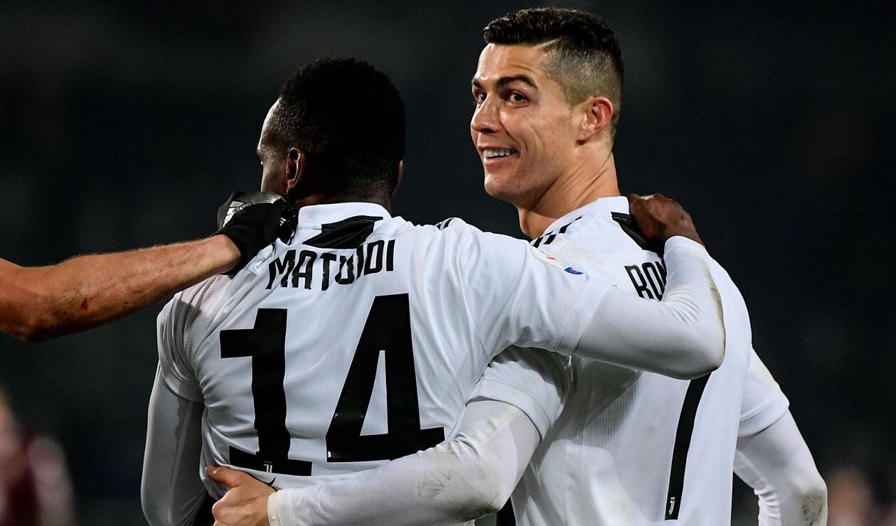 Cristiano Ronaldo celebra el gol de la Juventus ante Torino en la Serie A