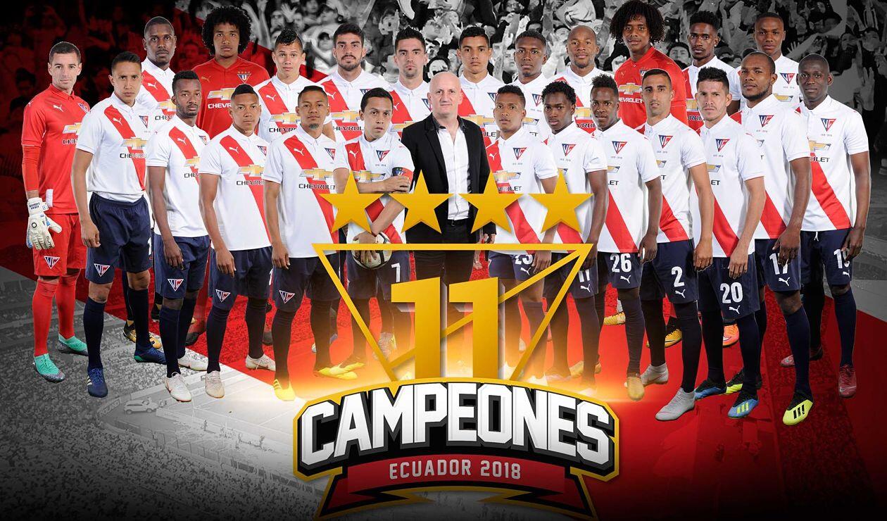 Liga de Quito se coronó campeón en Ecuador por undécima vez