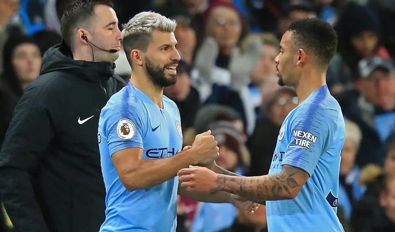 Sergio Agüero y Gabriel Jesús