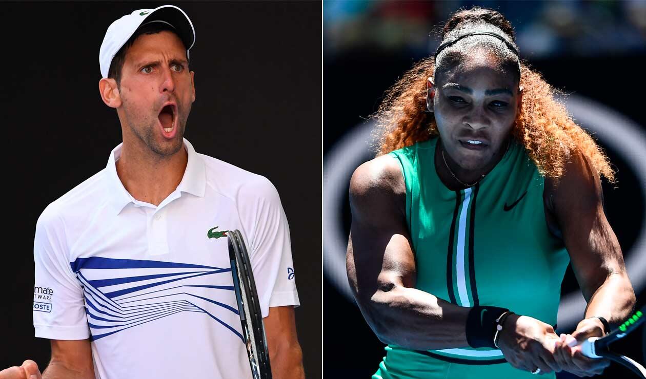 Novak Djokovic y Serena Williams ya piensan en los octavos de final del Abierto de Australia