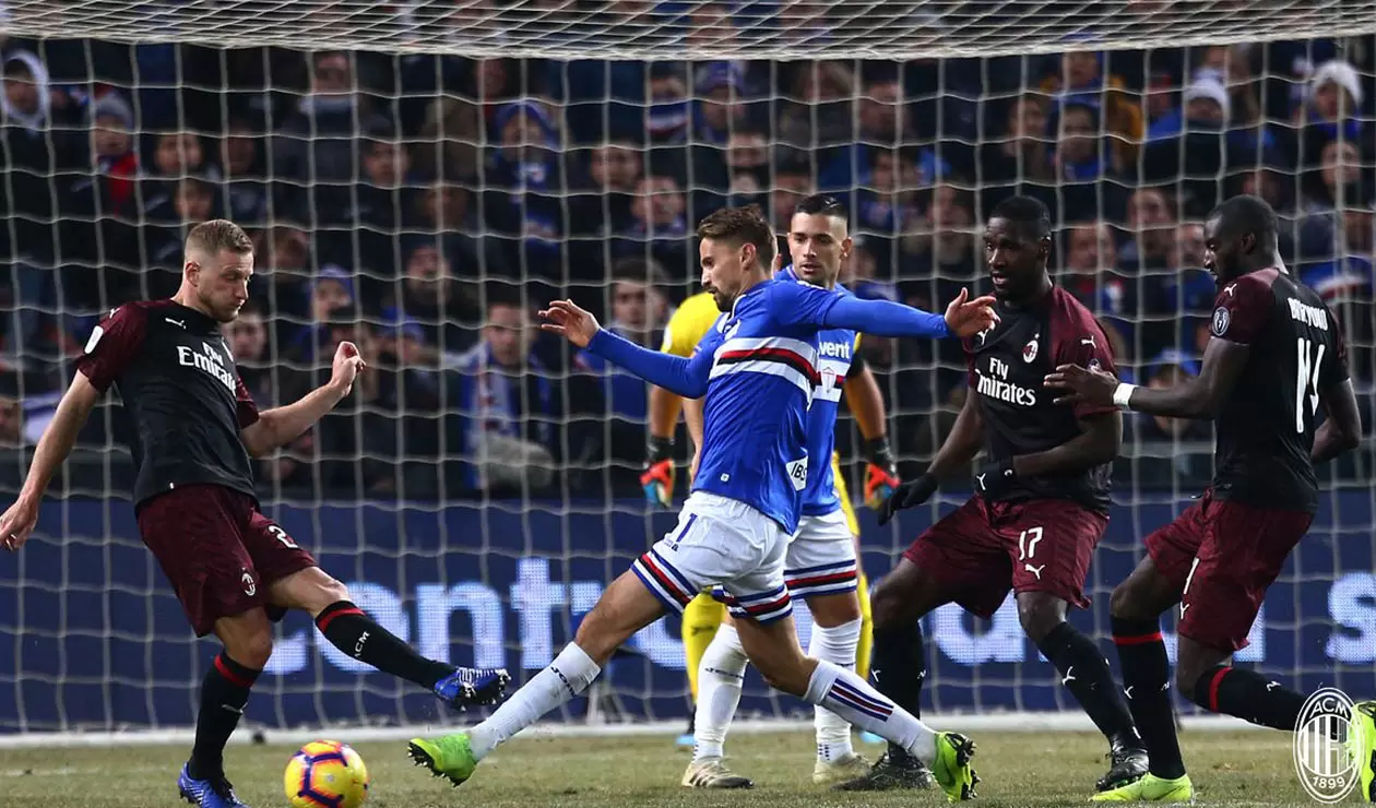 Sampdoria vs Milan - Copa de Italia