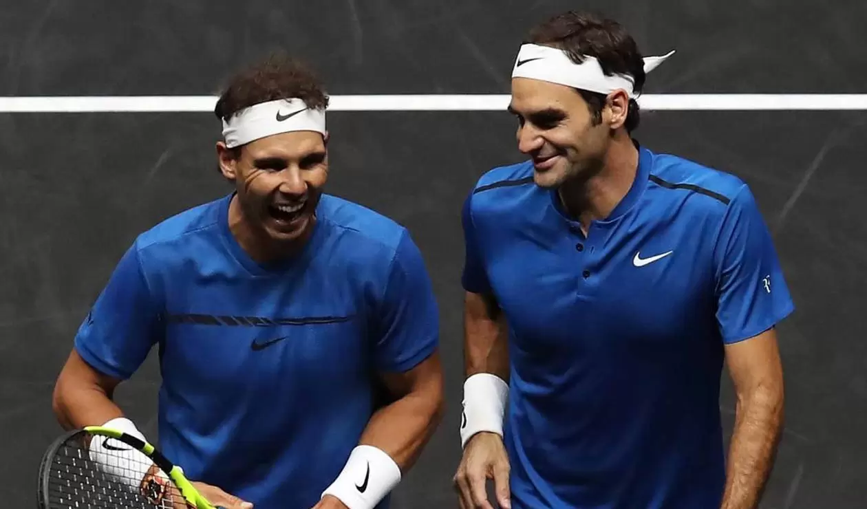 Rafael Nadal y Roger Federer, tenistas