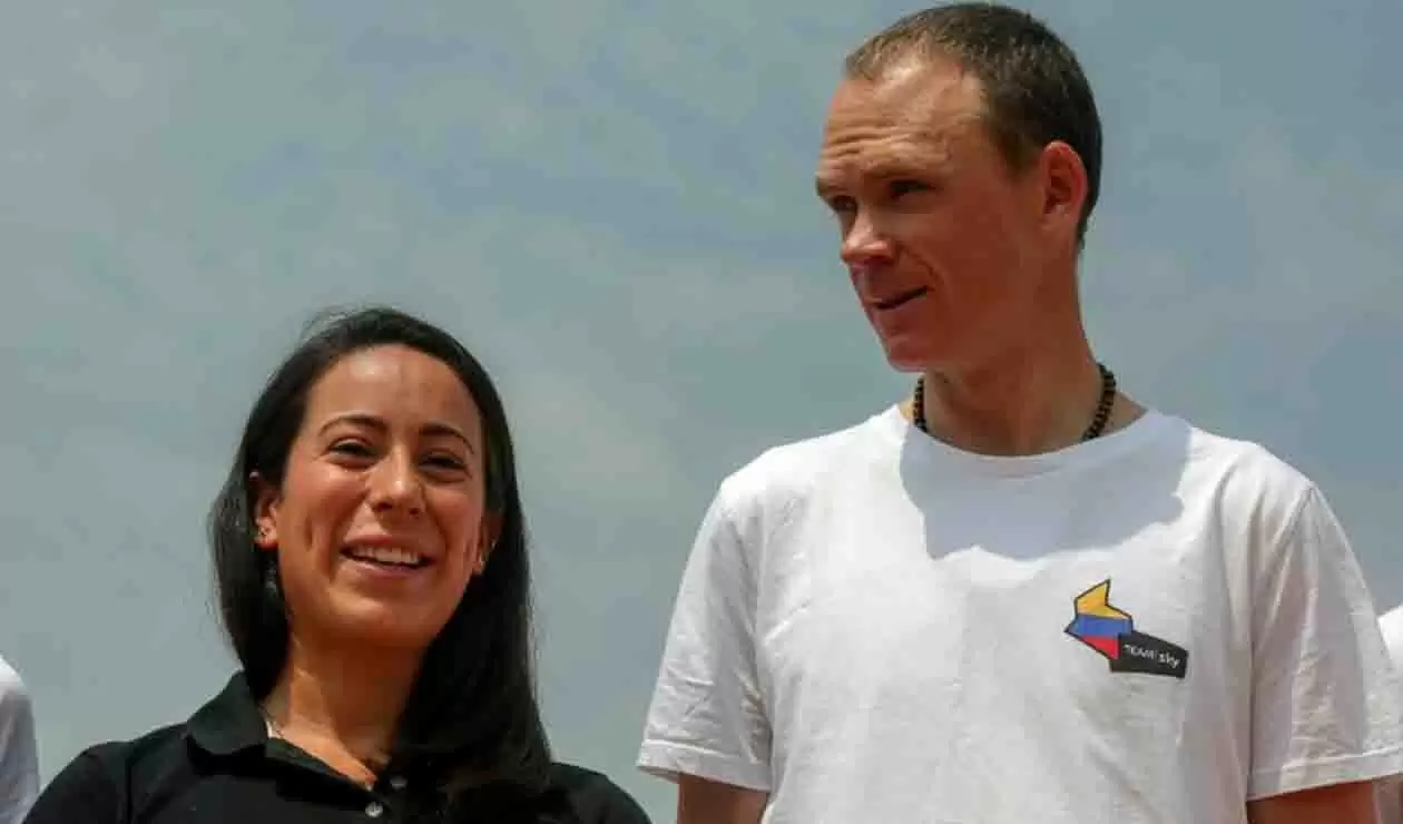 Chris Froome y Mariana Pajón comparten en Medellín con niños deportistas