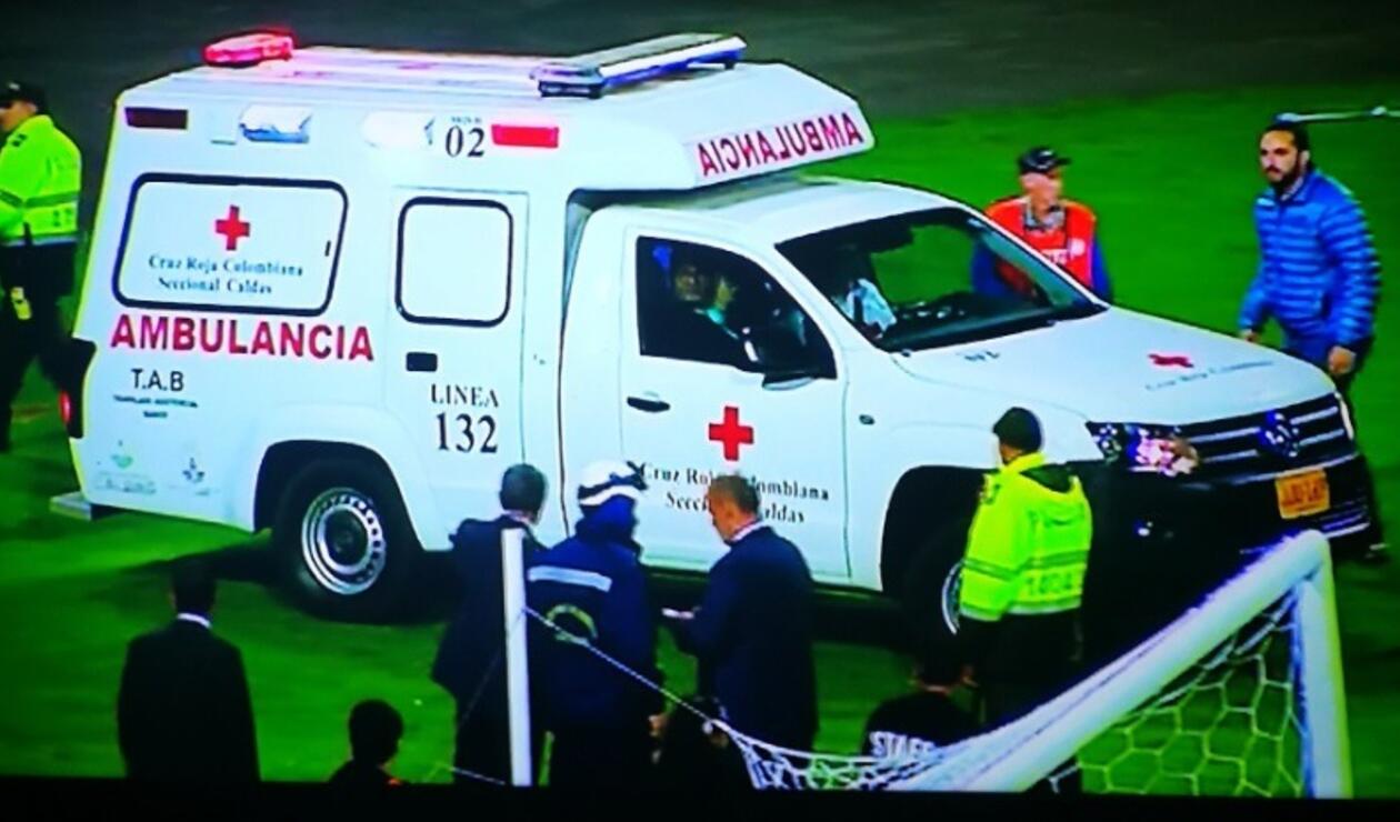 Ambulancia, Once Caldas vs Deportivo Santaní