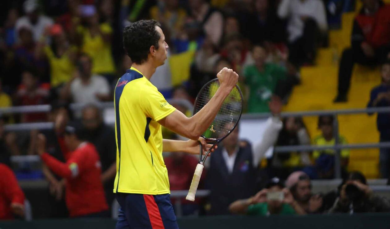 Copa Davis - Colombia vs Suecia Daniel Galán