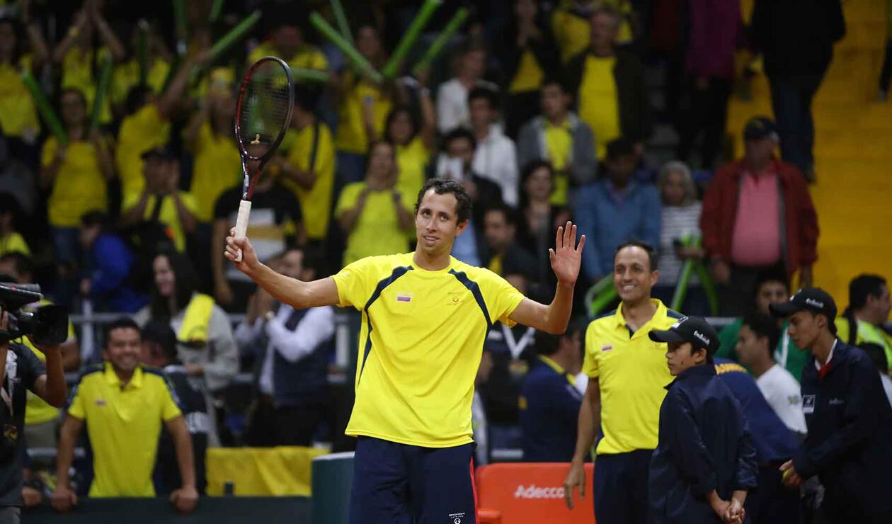 Copa Davis - Colombia vs Suecia Daniel Galán