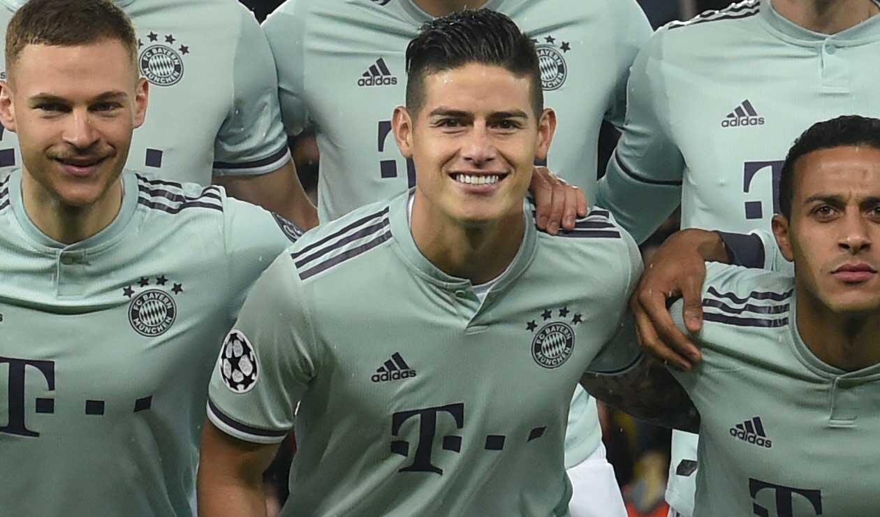 James Rodríguez jugó 87 minutos en el partido del Bayern ante Liverpool en la Champions League.