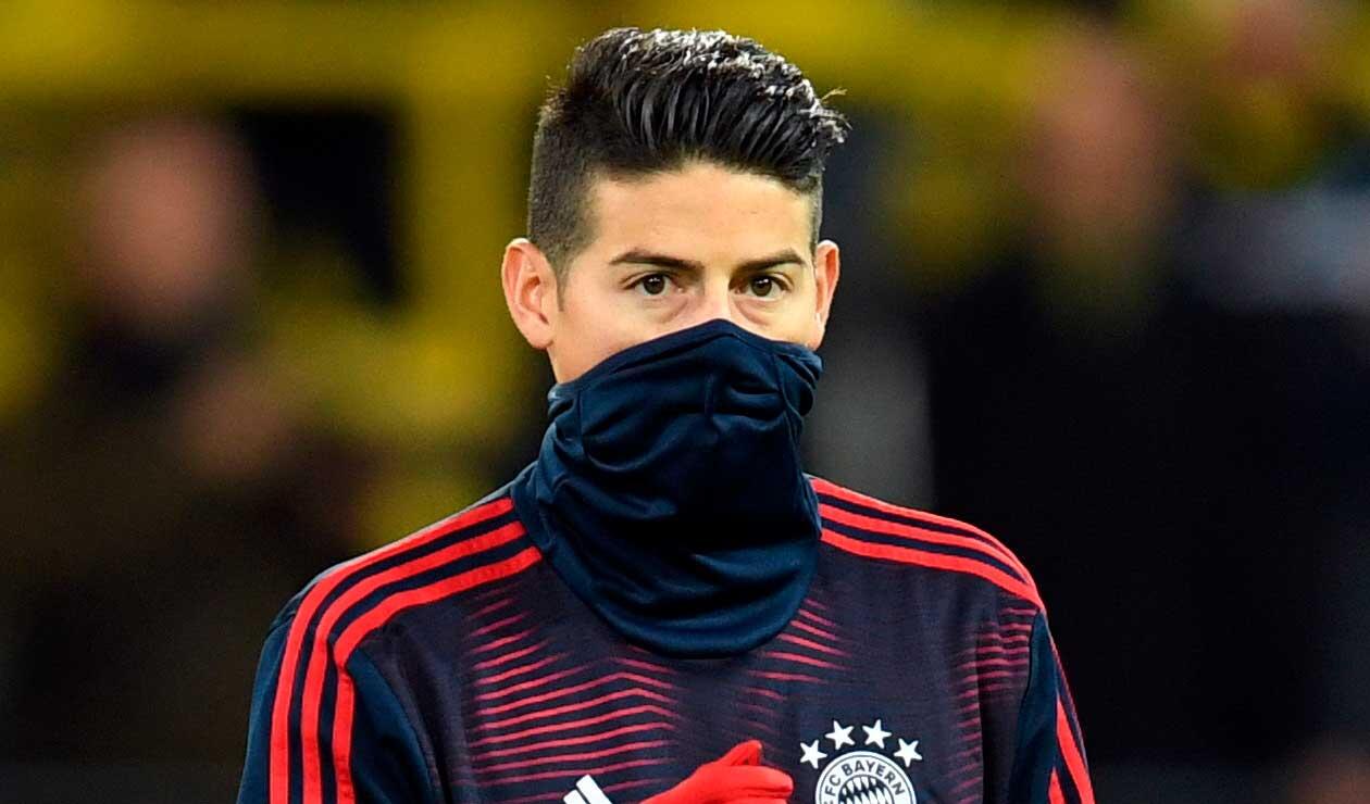 James Rodríguez, a la espera de definir su futuro en el Bayern Munich.