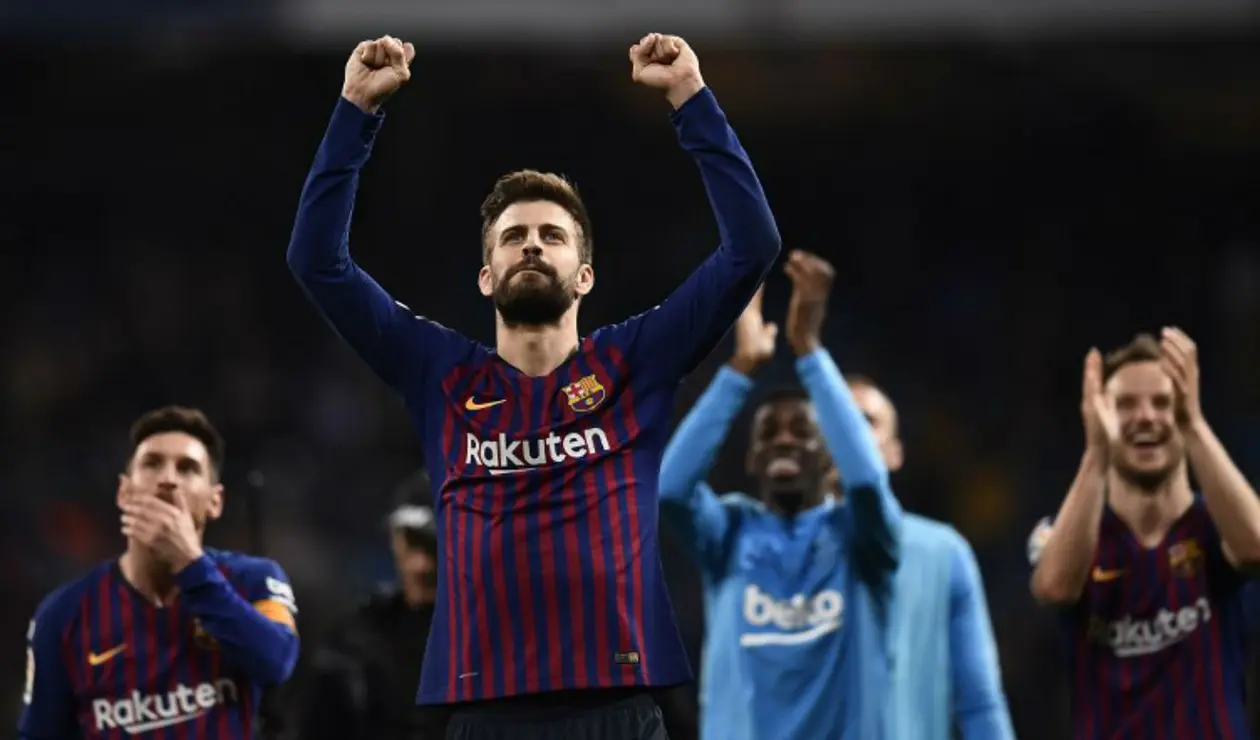 Gerard Piqué en clásico entre Barcelona y Real Madrid