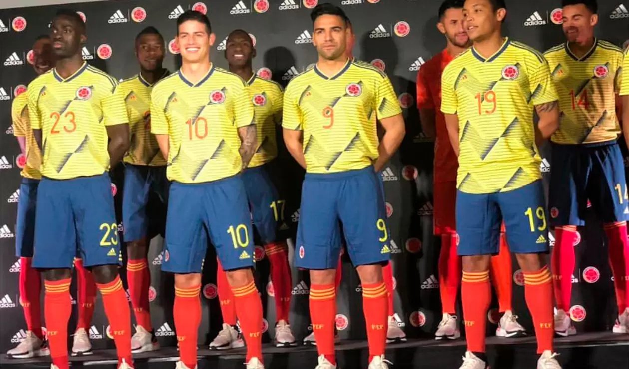 La Selección Colombia con la camiseta 2019-2020