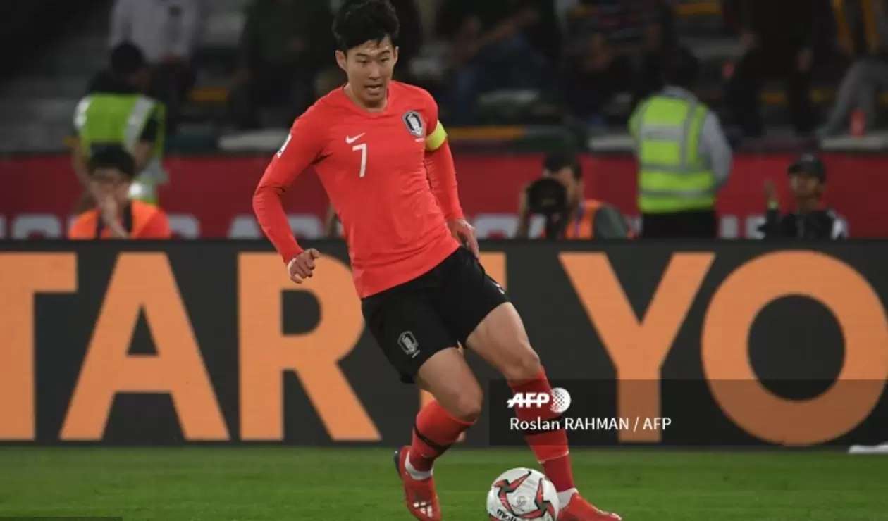 Son Heung-min, autor del primer gol que recibió Colombia en la era Queiroz