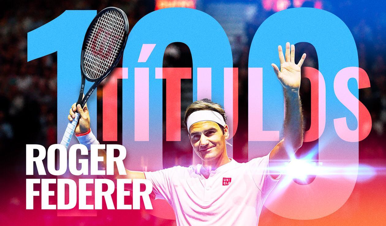 Roger Federer llegó al centenar de títulos en su carrera como profesional