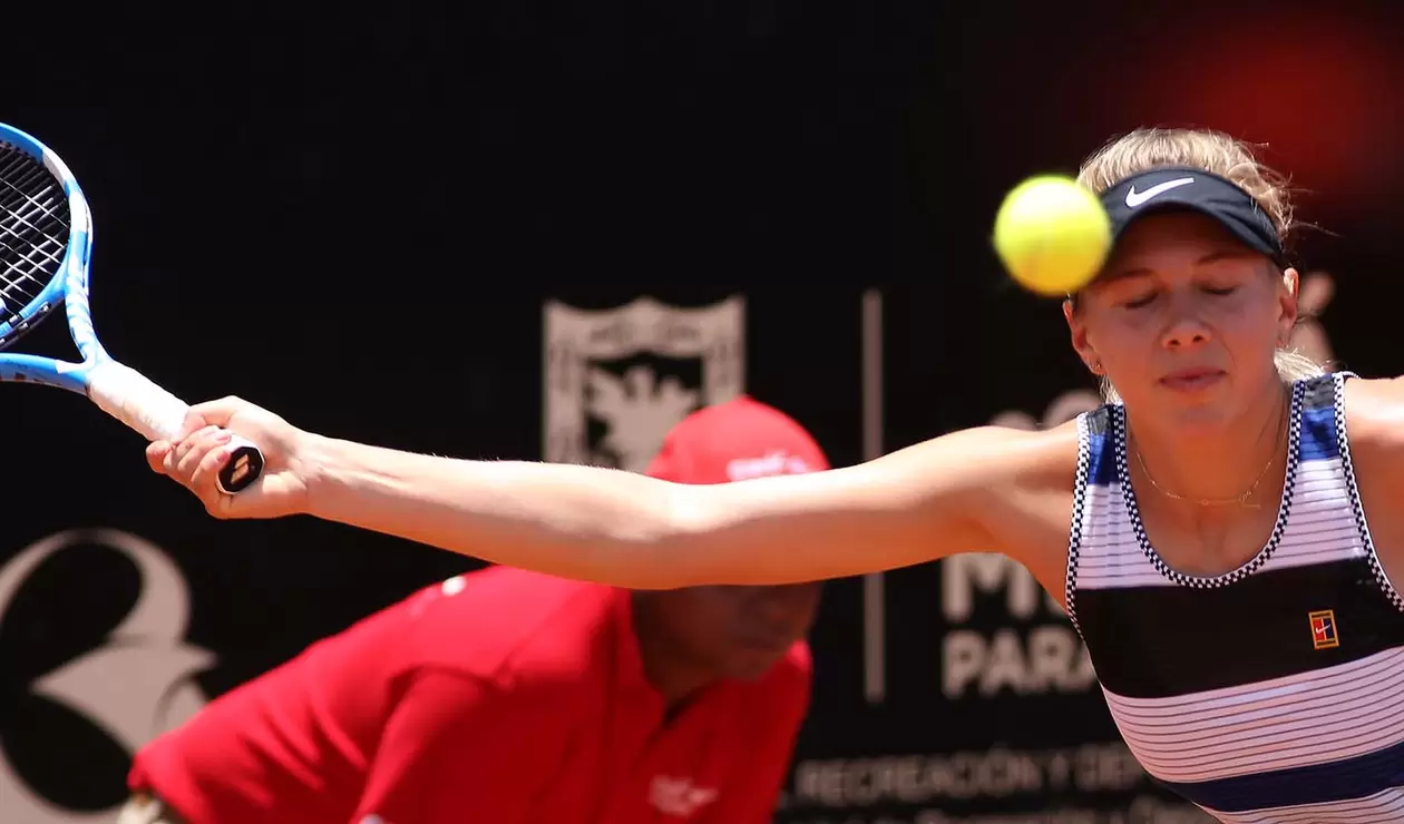 La estadounidense Amanda Anisimova durante la final del Claro Open Colsánitas