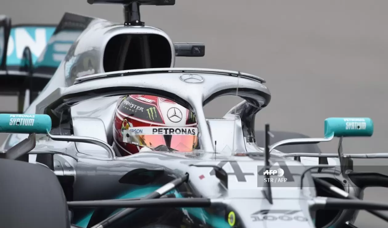 Lewis Hamilton durante el Gran Premio de China de la Fórmula 1 2019.