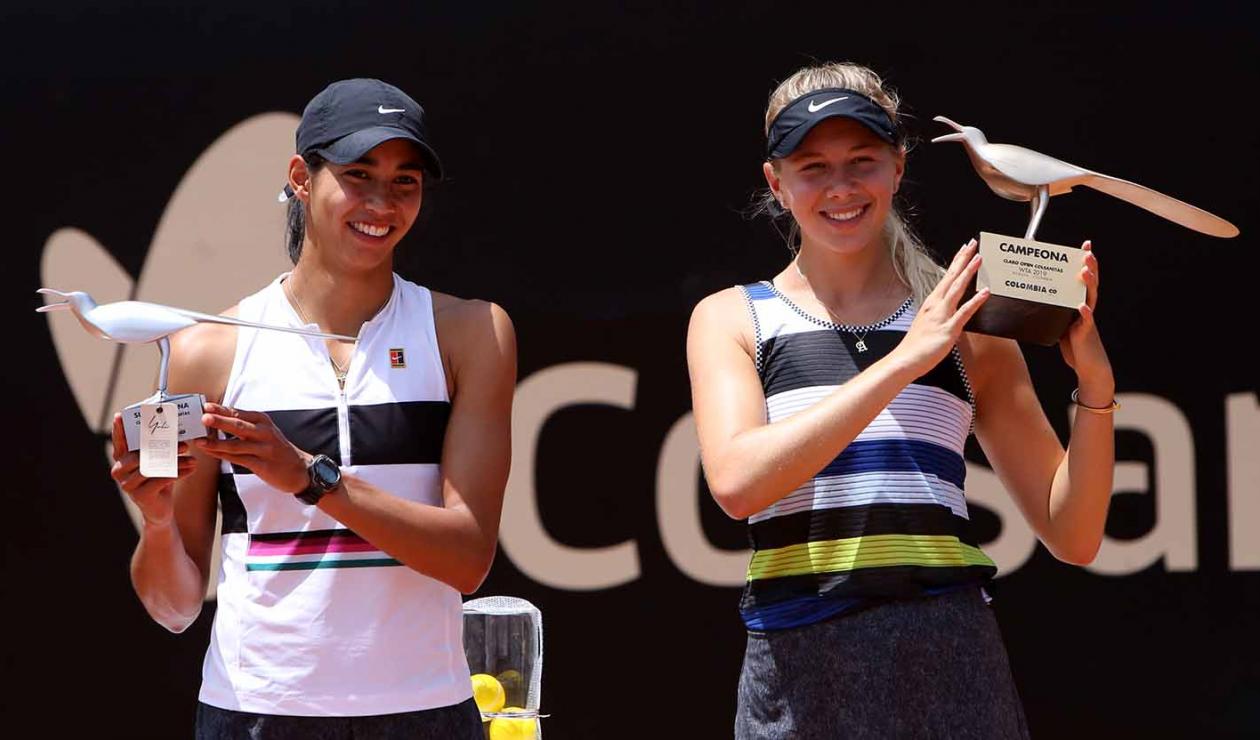 La australiana Astra Sharma y la la estadounidense Amanda Anisimova