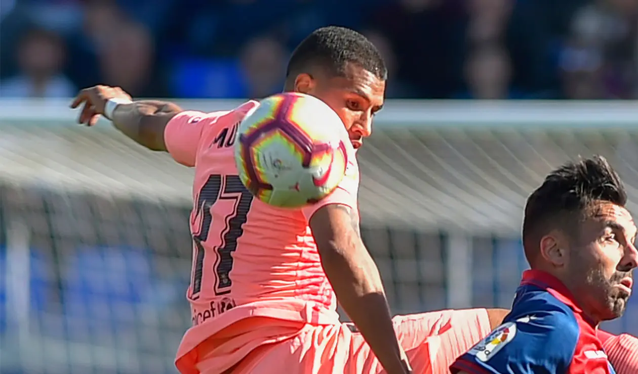 Jeison Murillo, titular con el Barcelona frente al Huesca