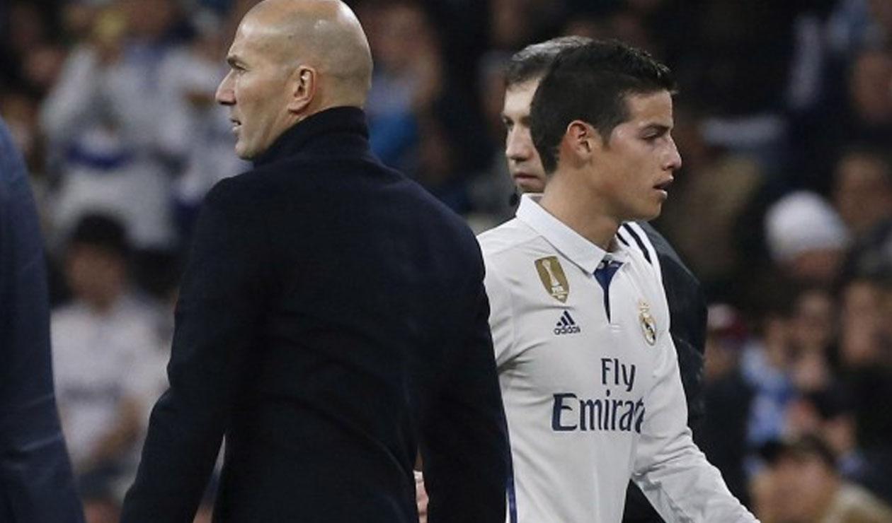 Zidane y James Rodríguez