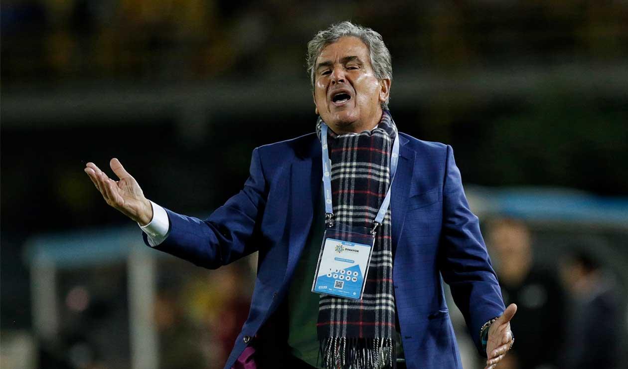 Jorge Luis Pinto durante el juego donde Millonarios perdió 2-1 ante Tolima