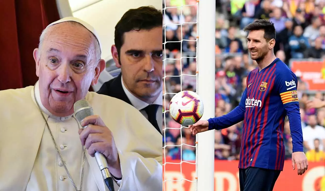 Papa Francisco y Lionel Messi