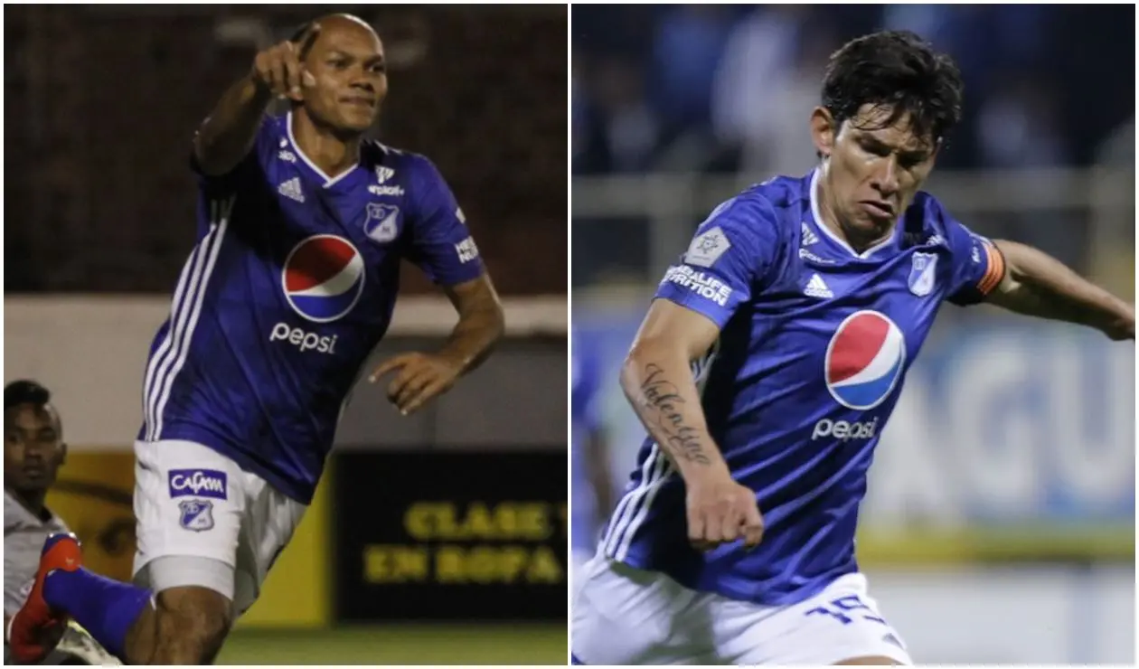 Juan David Pérez y Roberto Ovelar en Millonarios