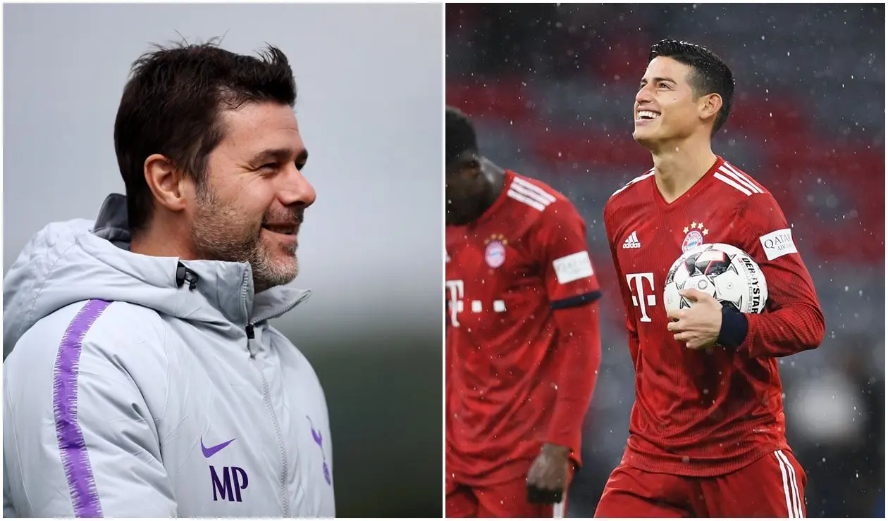 Mauricio Pochettino y James Rodríguez