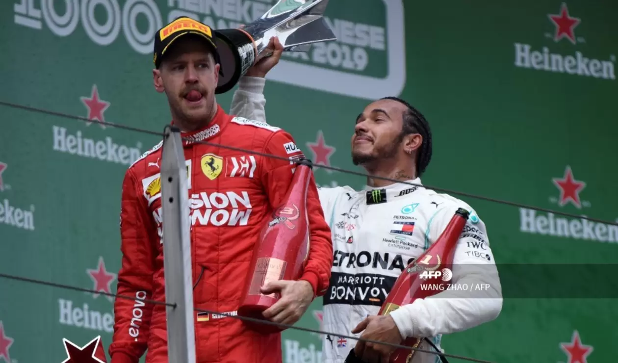 Sebastian Vettel cruzó tercero en el Gran Premio de China de Fórmula 1