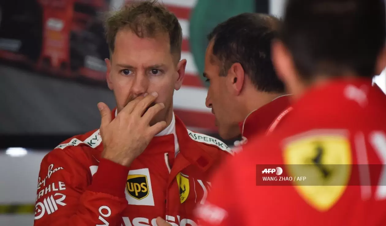 Sebastian Vettel en los entrenamientos del Gran Premio de China