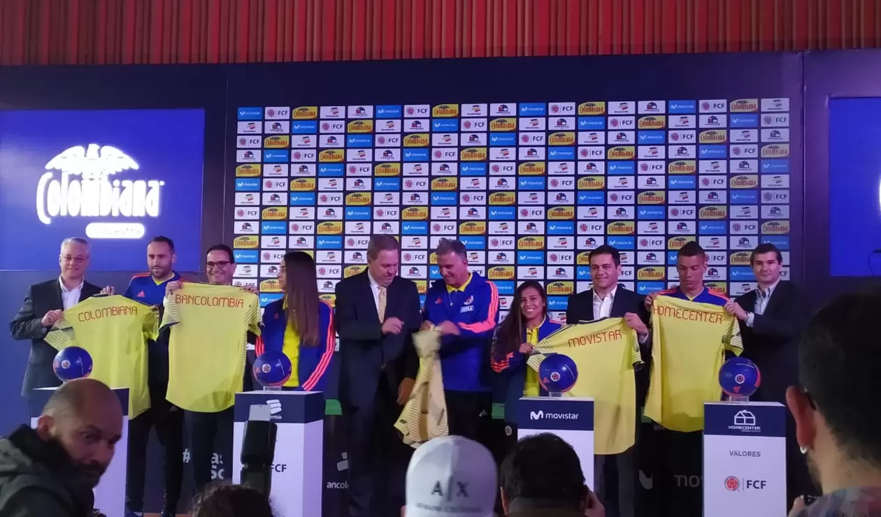 Selección Colombia patrocinada por Postobón