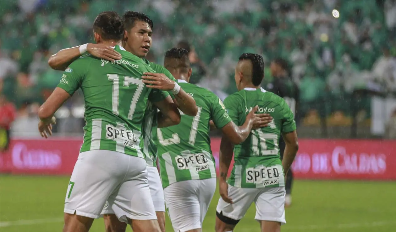Atlético Nacional, jugadores celebrando