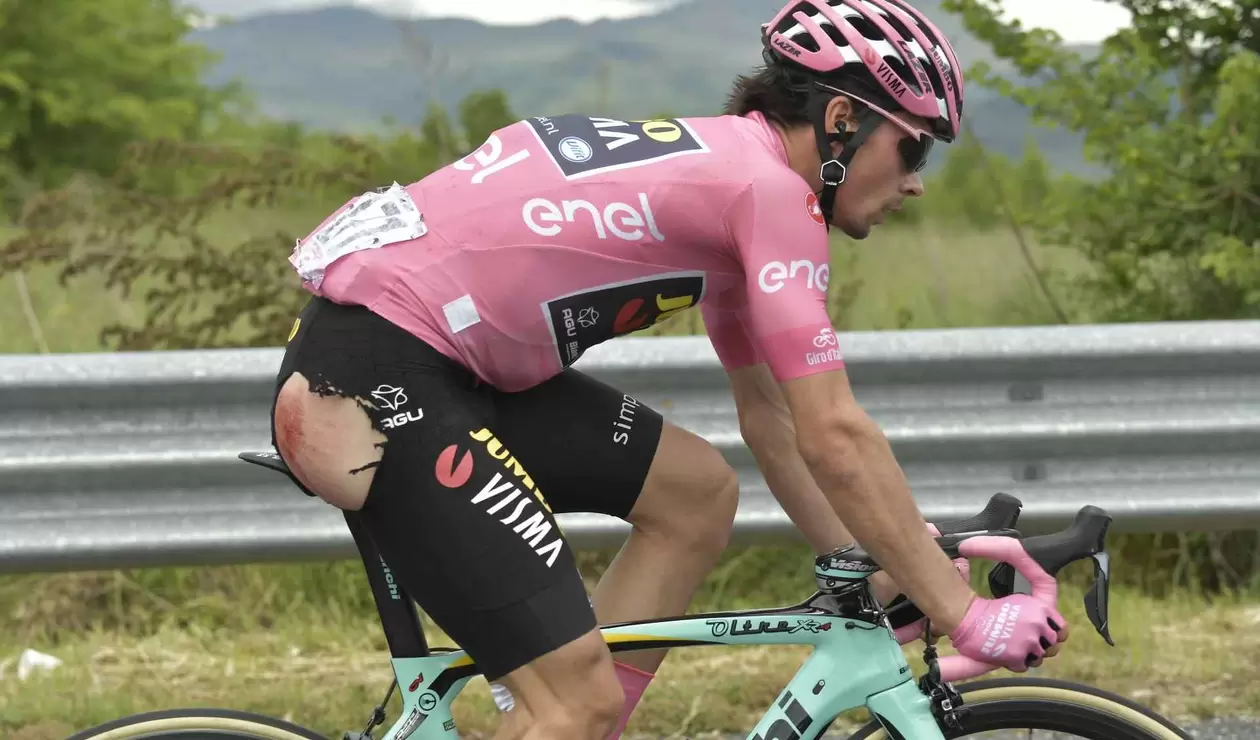 Primoz Roglic, ciclista esloveno del Jumbo Team en el Giro de Italia