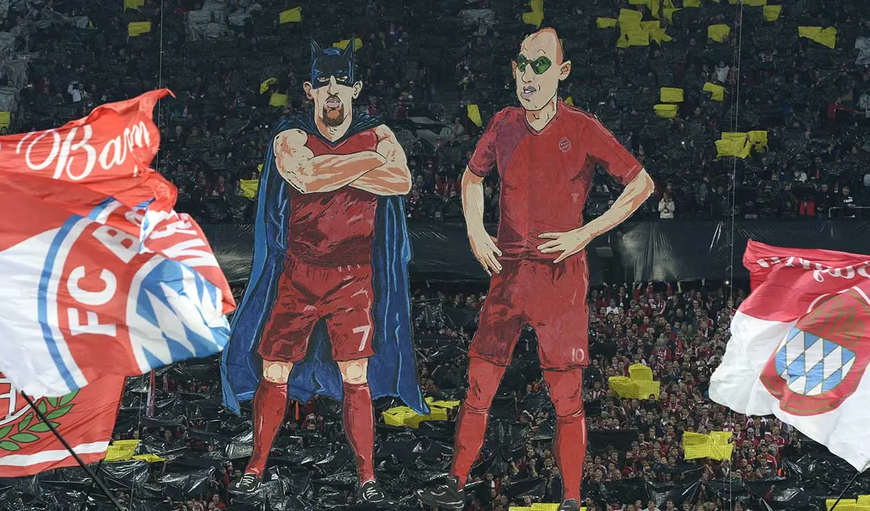 Homenaje de despedida a Robben, Ribery y Rafinha