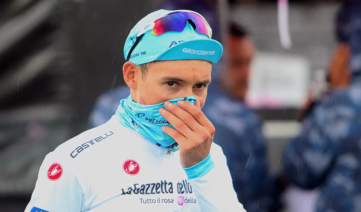 Miguel Ángel López, líder del Astana en el Giro de Italia 2019