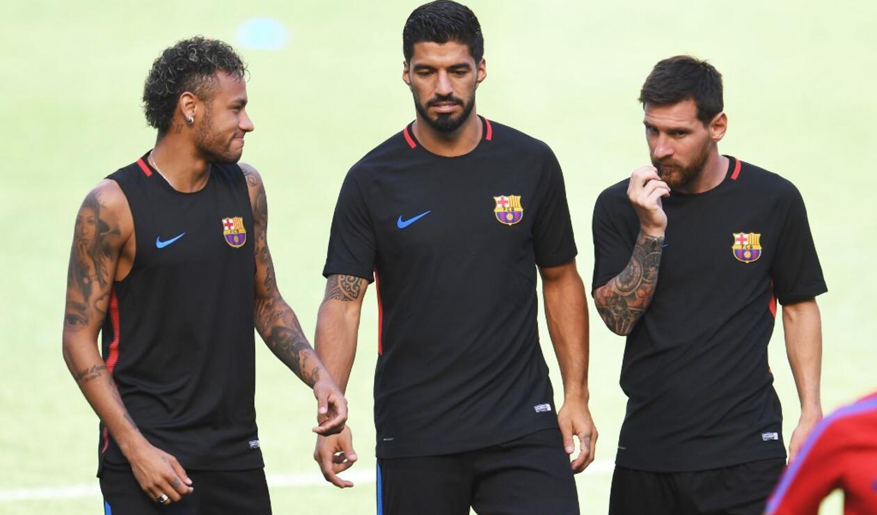 Neymar, Suárez y Messi, en su etapa como tridente del FC Barcelona