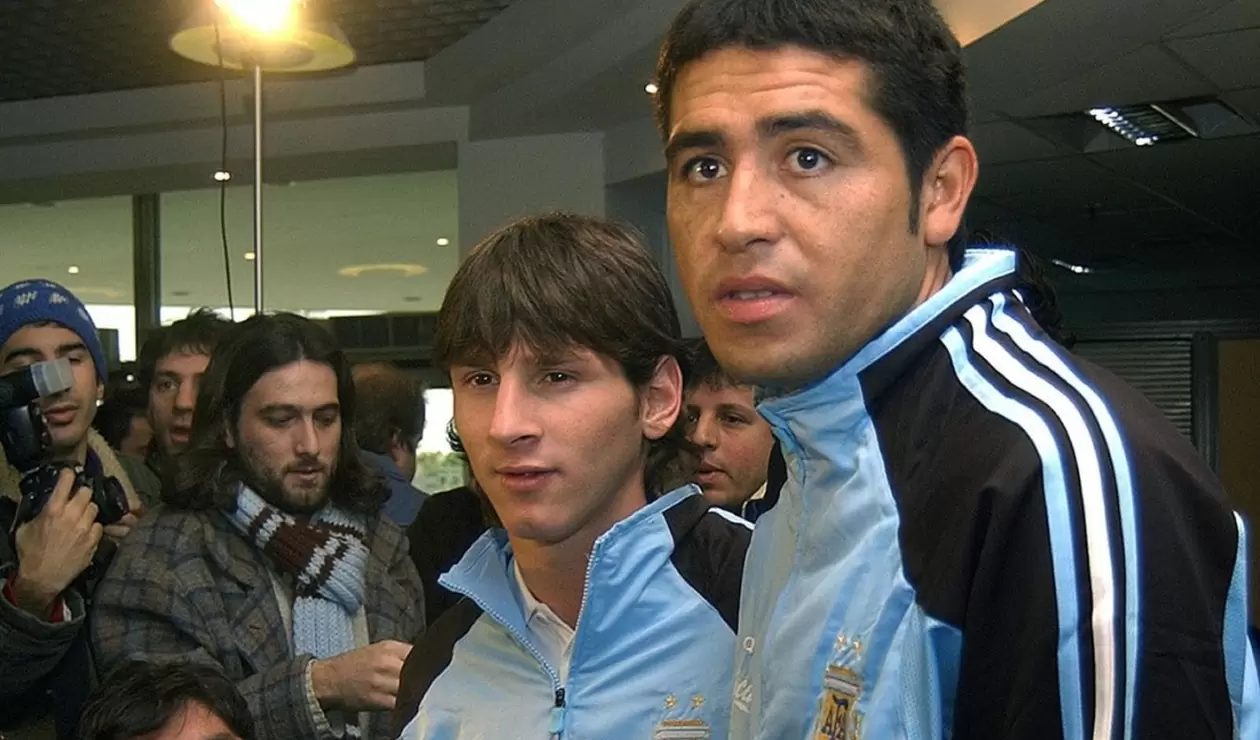 En el año 2005 en concentración con la selección Argentina.