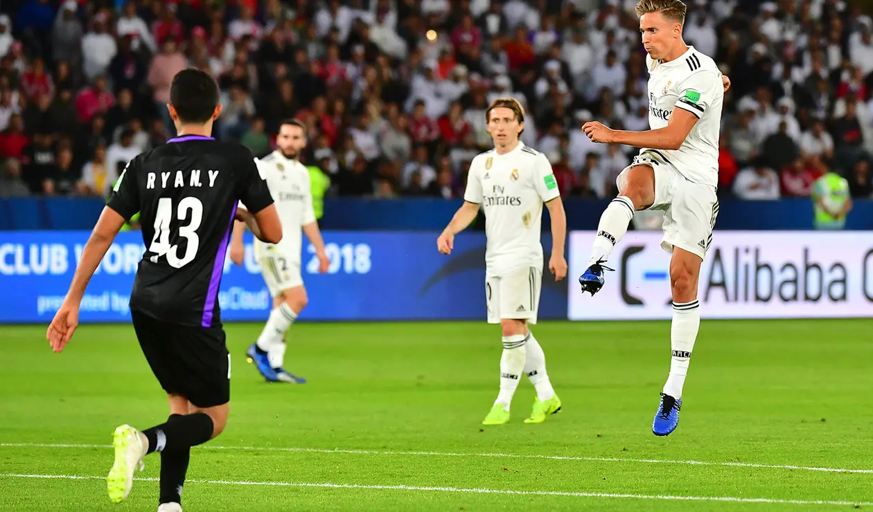 Marcos Llorente, futbolista español, en acción con Real Madrid