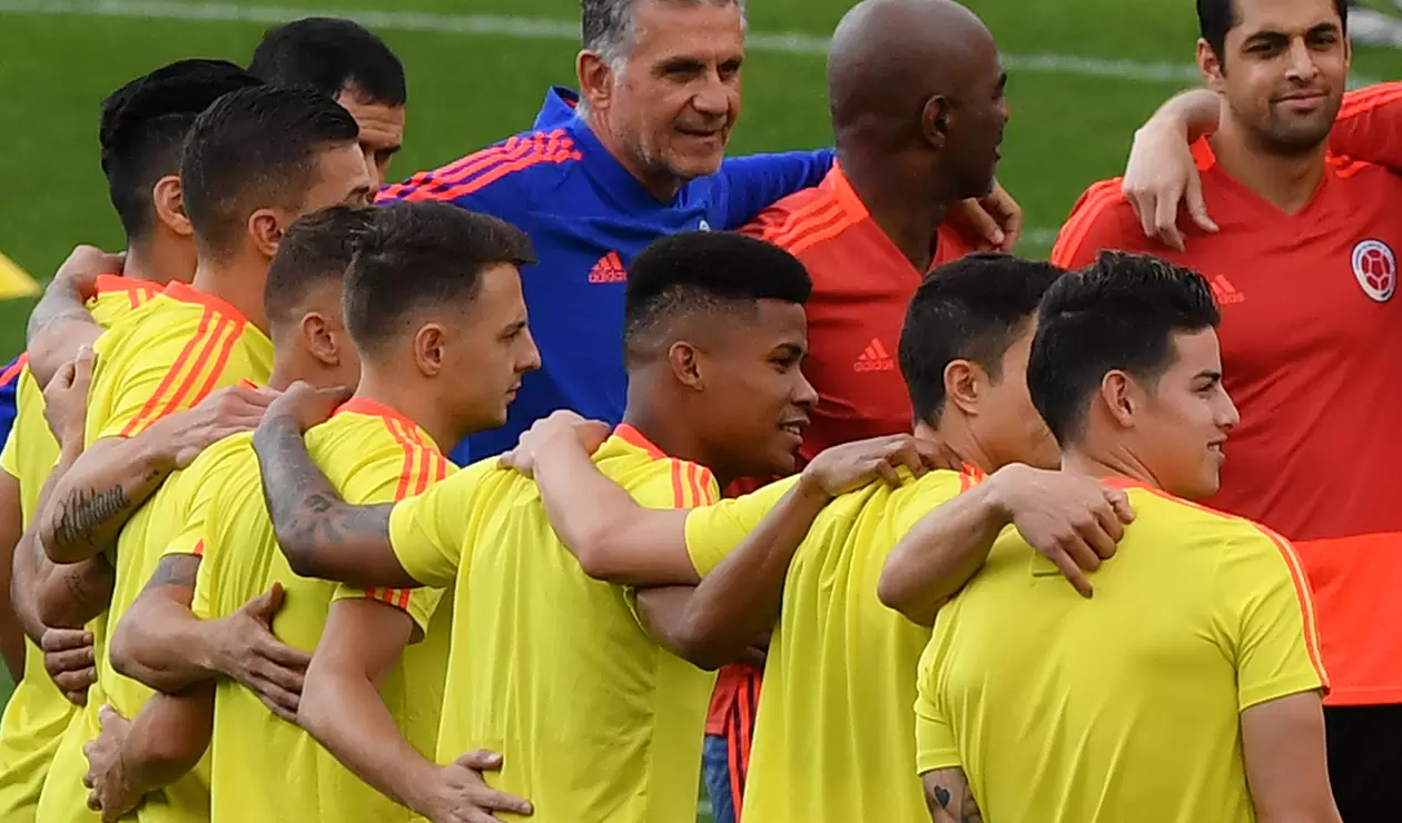La Selección Colombia entrenando en Sao Paulo, el 28 de junio de 2019