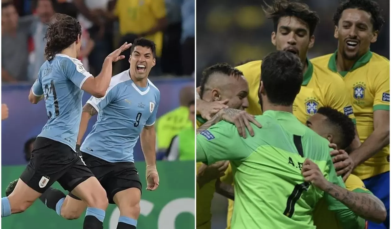 Uruguay y Brasil en la Copa América