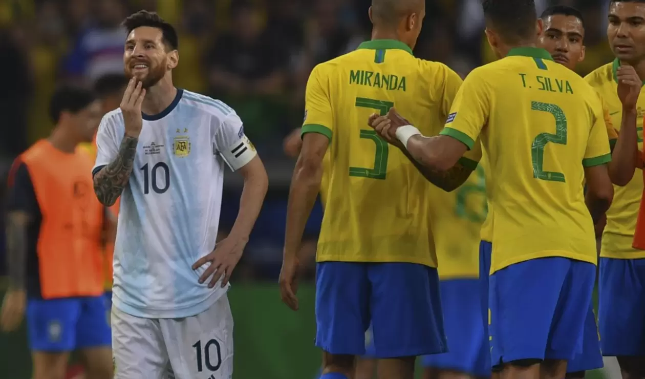 Messi en un Brasil vs Argentina (Copa América Brasil 2019)