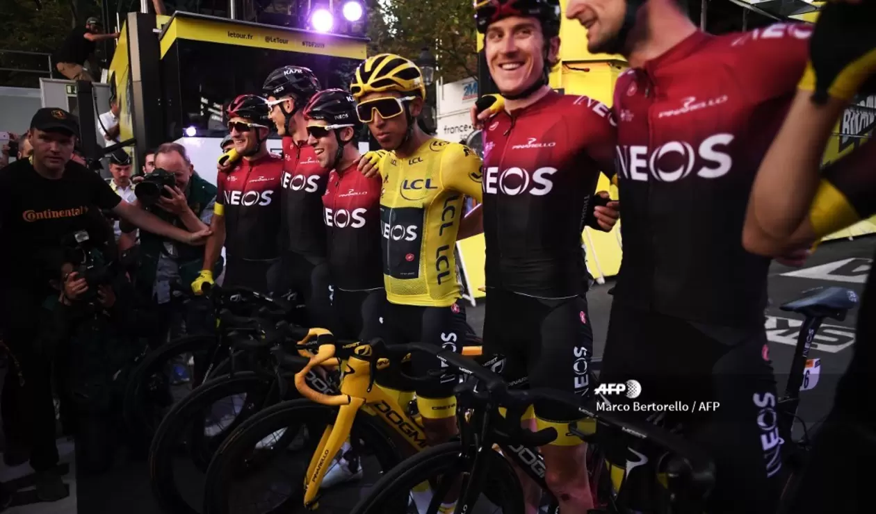 Egan Bernal con Team Ineos en el Tour de Francia