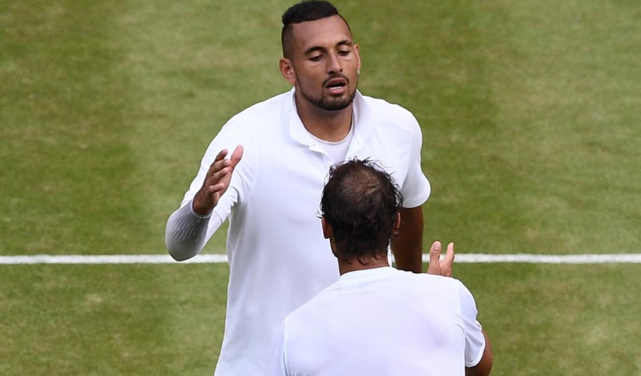 Nick Kyrgios y Rafael Nadal - Wimbledon 2019