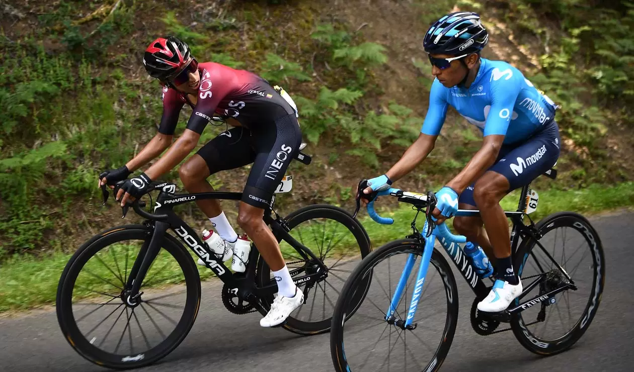 Nairo Quintana y Egan Bernal - Tour de Francia 2019