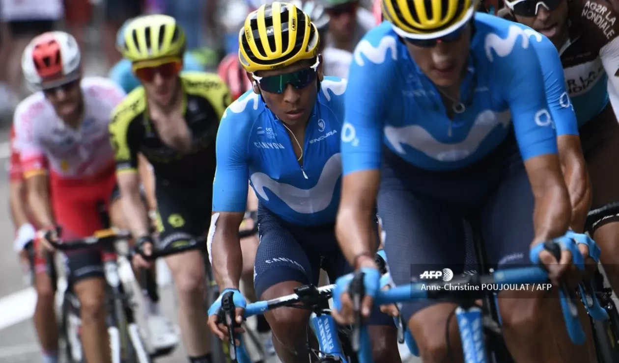 Nairo Quintana en el Movistar Team durante el Tour de Francia