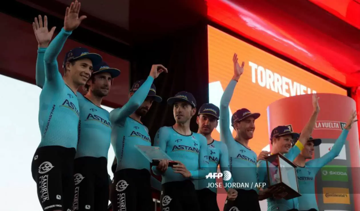 Astana ganó la primera etapa de la Vuelta a España